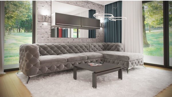 ROHOVÁ SEDAČKA CHESTERFIELD LARISSA PRAVÁ - ĽAVÁ 323 x 200 cm