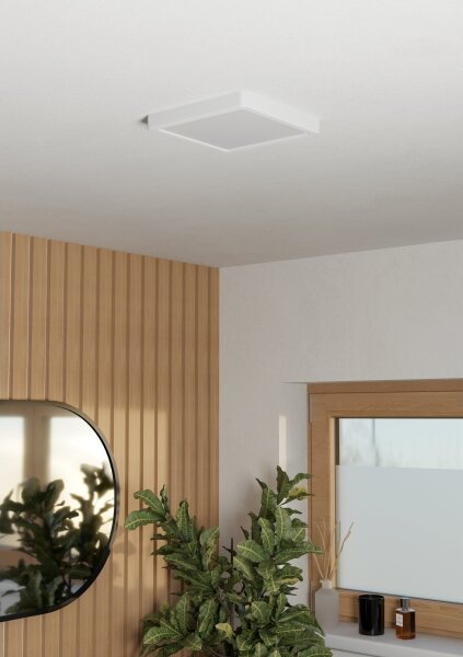 Eglo 901336 - LED Kúpeľňové stropné svietidlo FUEVA LED/10,5W/230V 22x22cm IP44 biela