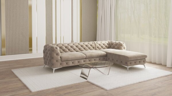 ROHOVÁ SEDAČKA CHESTERFIELD LARISSA PRAVÁ - ĽAVÁ 305 x 200 cm