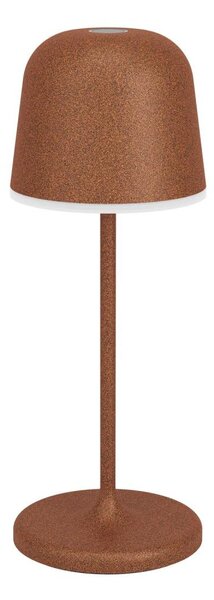 Eglo 901879 - LED stmievateľná vonkajšia nabíjateľná stolová lampa MANNERA-S LED/1,8W/5V IP54 hnedá