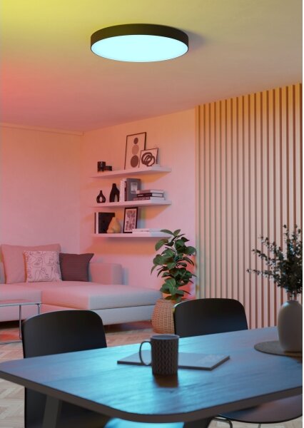 Eglo 901905-LED RGBW stmievateľné stropné svietidlo GALLIZZI-Z LED/36,5W/230V priemer 69 cm čierna
