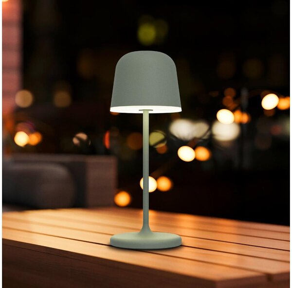 Eglo 901939 - LED stmievateľná vonkajšia nabíjacia stolová lampa MANNERA-S LED/1,8W/5V IP54 zelená