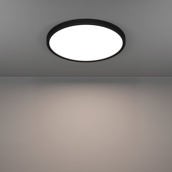Eglo 901301-LED Stropné svietidlo FUEVA LED/17W/230V 2700/4000/6500K pr.38,9cm čierna