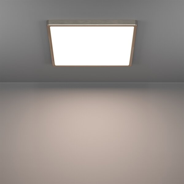 Eglo 901422-LED RGBW Stmievateľné kúpeľňové stropné svietidlo FUEVA-Z LED/17,8W/230V 39x39cm IP44 chróm