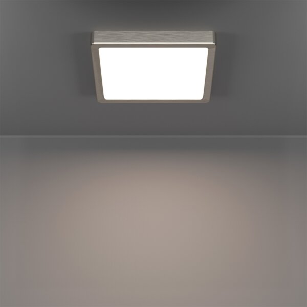Eglo 901383-LED RGBW Stmievateľné dymové stropné svietidlo FUEVA-Z LED/10,5W/230V 22x22cm IP44 chróm