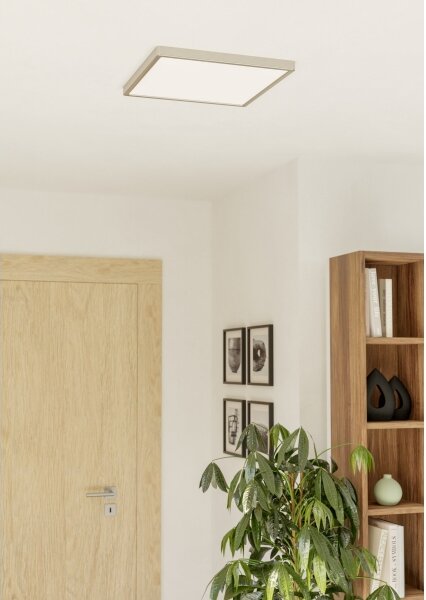 Eglo 901422-LED RGBW Stmievateľné kúpeľňové stropné svietidlo FUEVA-Z LED/17,8W/230V 39x39cm IP44 chróm