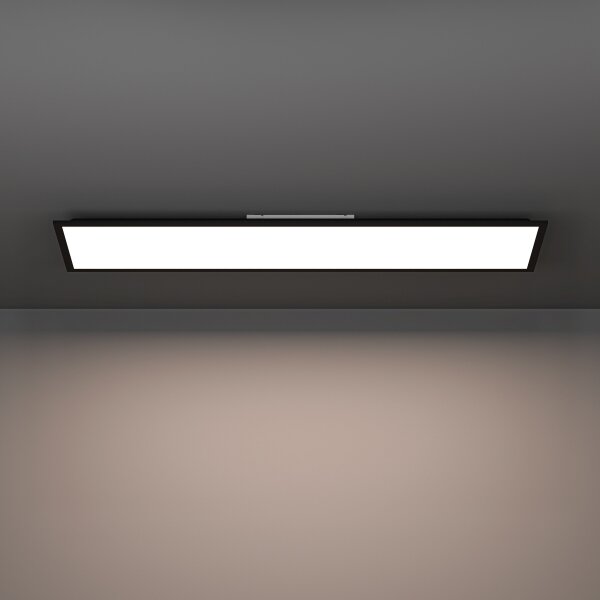 Eglo 901511-LED RGBW stropný prisadený panel MORADILLO-Z LED/28W/230V 120x15cm čierny