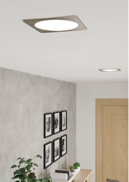 Eglo 901409 - LED podhľadové svietidlo FUEVA LED/10,5W/230V 16,6x16,6 cm chróm