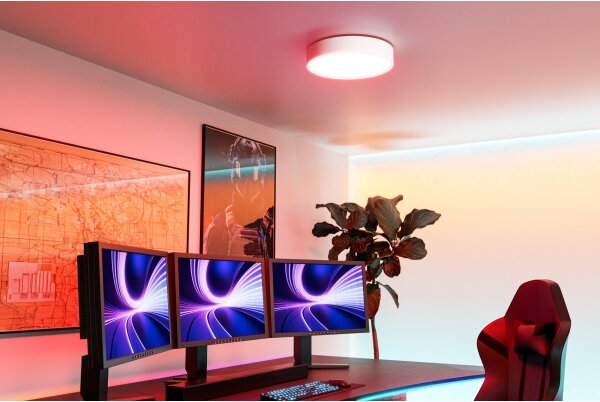 Eglo 901906 - LED RGBW stmievateľné stropné svietidlo GALLIZZI-Z LED/15W/230V priemer 39 cm biela