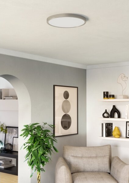 Eglo 901318 - LED stropné svietidlo FUEVA LED/17W/230V 2700/4000/6500K priemer 38,9 cm chróm