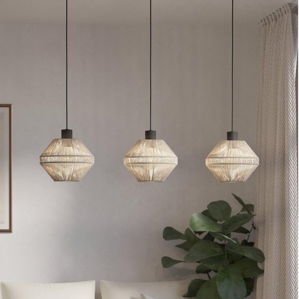 Eglo 44001 - Luster na lanku MIDSUMER 3xE27/40W/230V krémový