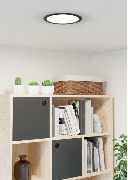 Eglo 901389 - LED zapustené stropné svietidlo FUEVA LED/18,5W/230V pr. 21,6 cm čierna