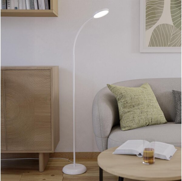 Eglo 902179 - LED stmievateľná stojacia lampa LAURO LED/5,5W/230V 2700/4000/6500K biela