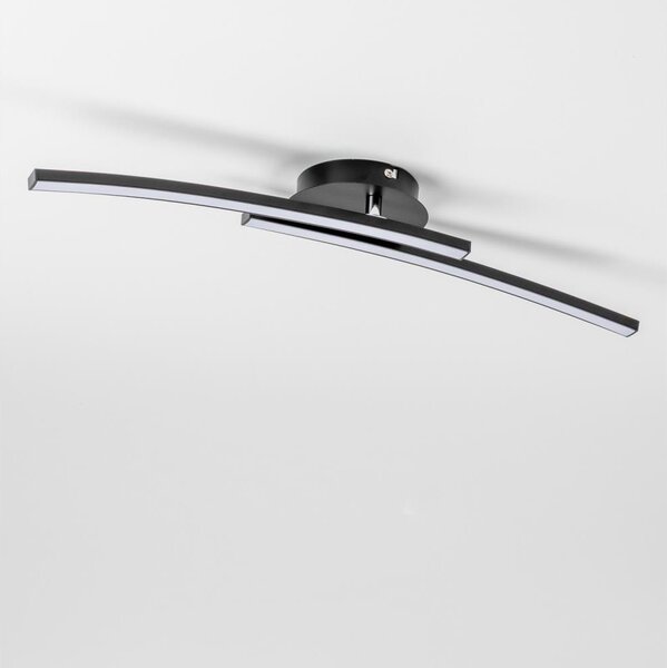 LED stropné svietidlo 2xLED/6W/230V čierne