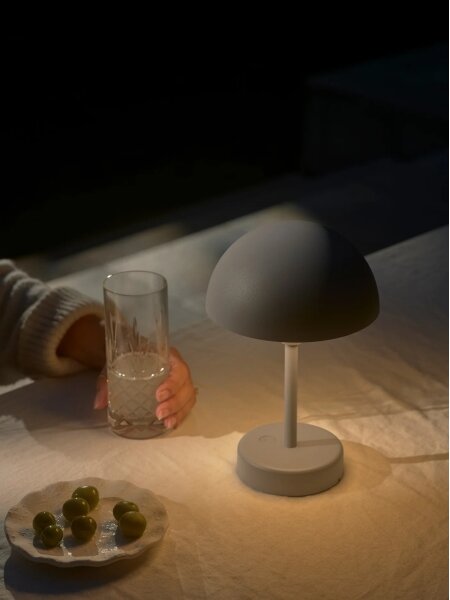 Nordlux - LED stmievateľná nabíjacia vonkajšia stolová lampa ELLEN LED/2,8W/3,7V IP44 sivá