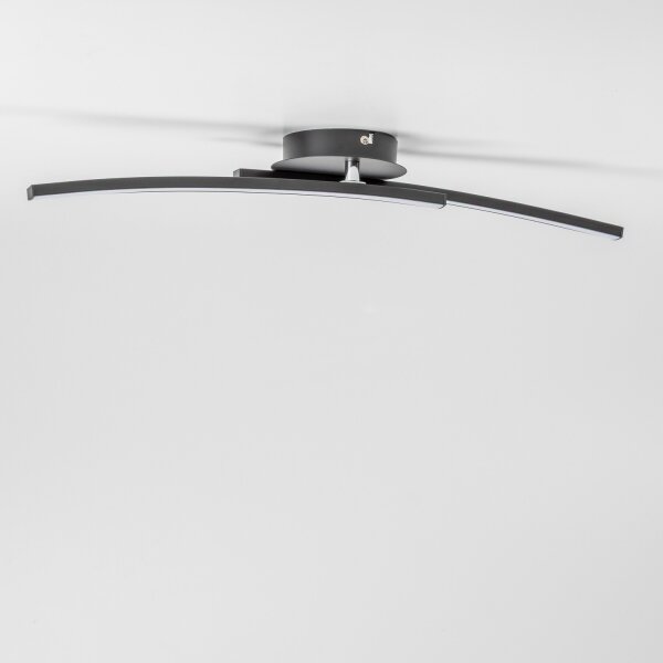 LED stropné svietidlo 2xLED/6W/230V čierne
