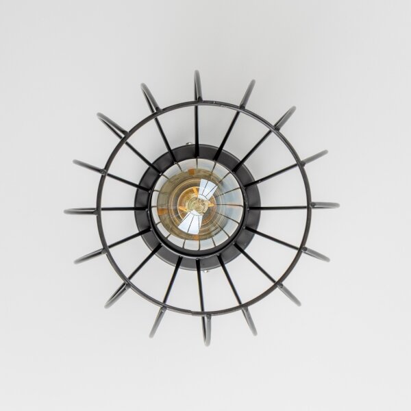 LED Stropné svietidlo 1xE27/6,5W/230V čierne