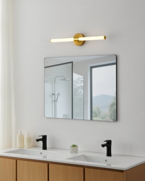 Eglo 901855 - LED osvetlenie zrkadla do kúpeľne RAMOLA LED/11W/230V 60cm IP44 zlatá
