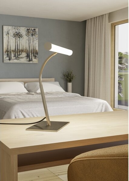 Eglo 901982 - LED stmievateľná stolná lampa RICCIONE LED/5W/230V 2700/4000/6500K chróm