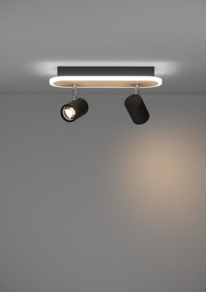 Eglo 901632 - LED Bodové svietidlo RIMBOCCHI LED/12W/230V hnedá/čierna