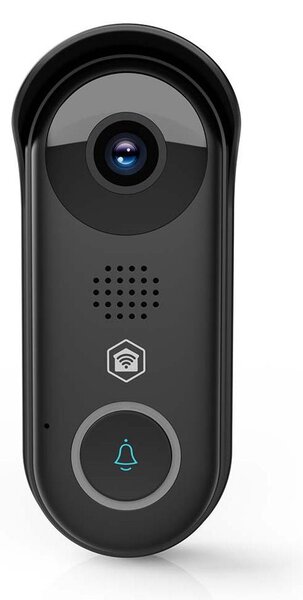 Nedis WIFICDP11BK - Inteligentný videozvonček so senzorom 5V Full HD 1080p IP54 Wi-Fi Tuya