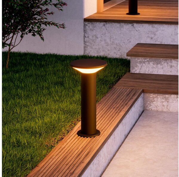 Eglo 901841 - Vonkajšie LED svietidlo RIGOSA LED/10W/230V 35 cm IP44 čierne