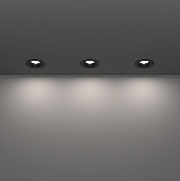 Eglo 902274-SADA 3xLED Kúpeľňové podhľadové svietidlo SALABATE LED/4,9W/230V pr.8,8cm IP65 čierna