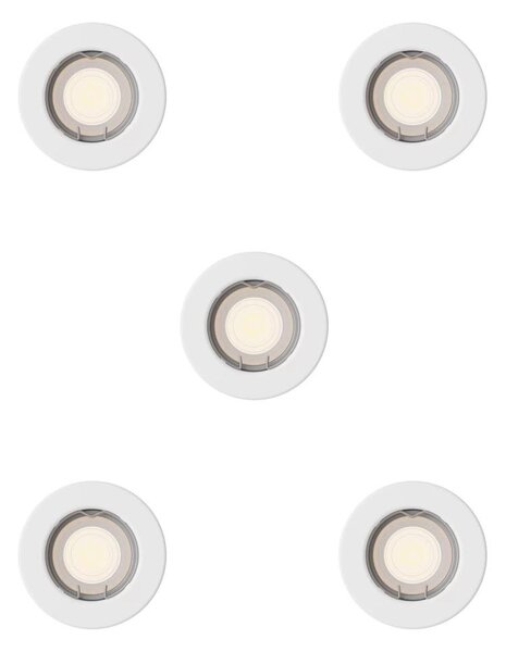 Philips - Sada 5 ks podhľadových svietidiel PERIDOT 1xGU10/7W/230V biela