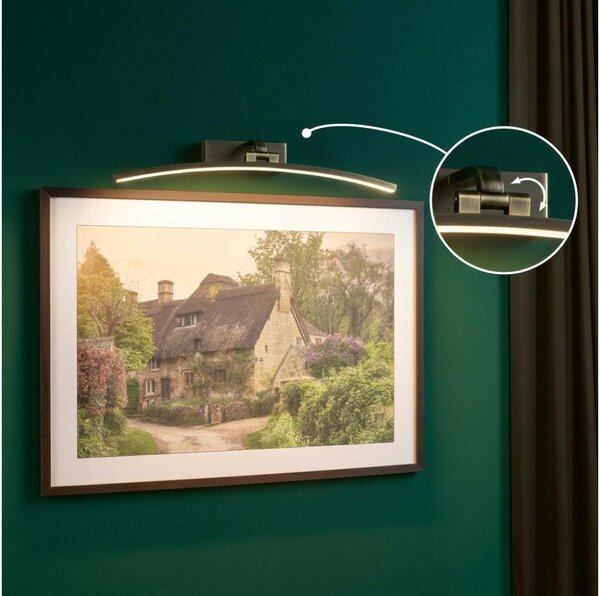 Paulmann 95561 - LED/10 W obrazové svietidlo BENTO 230 V 50 cm mosadz