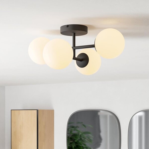 Eglo 902094 - LED kúpeľňový prisadený luster CASTROVIDO 4xG9/4,2W/230V IP44 čierny