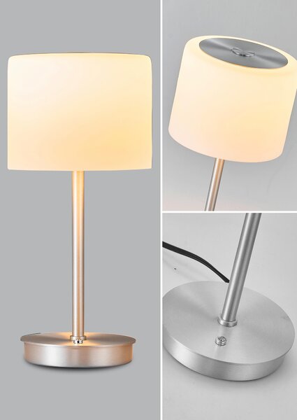 STOLNÁ LED LAMPA, tlačidlový stmievač, 15.6/34 cm - Interiérové svietidlá