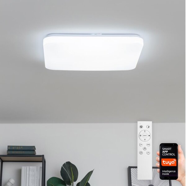 Brilagi - LED stmievateľné stropné svietidlo SMART LED/24W/230V 43x43 cm Wi-Fi Tuya + DO