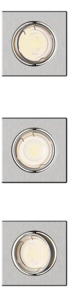 Philips - SADA 3 ks zapustených svietidiel PERIDOT 1xGU10/7W/230V strieborná