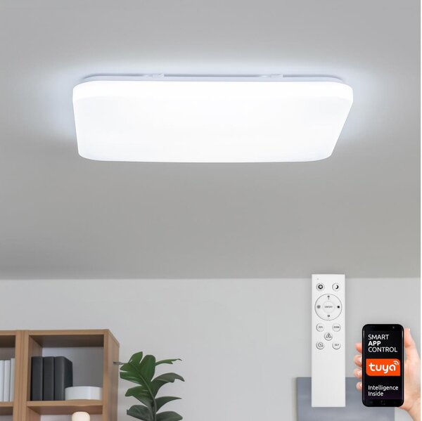 Brilagi - SMART LED stmievateľné stropné svietidlo LED/36W/230V 53x53 cm Wi-Fi Tuya + diaľkový ovládač