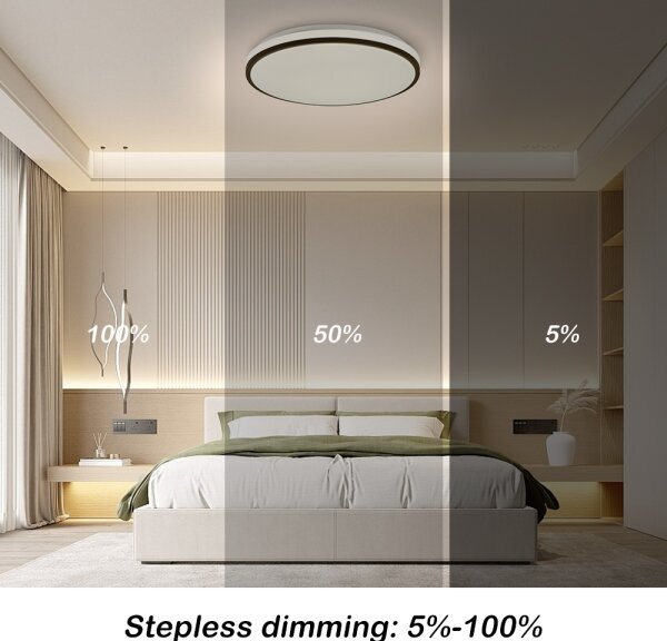 Brilagi - LED stmievateľné stropné svietidlo SMART LED/24W/230V priemer 38 cm Wi-Fi Tuya + diaľkové ovládanie