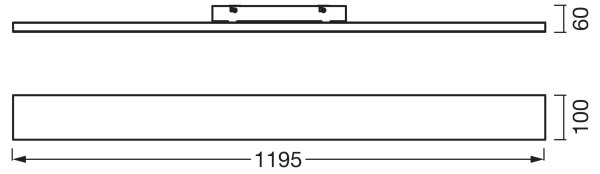 Osram - LED panel prisadený PLANON LED/30W/230V 3000K 10x120 cm biely