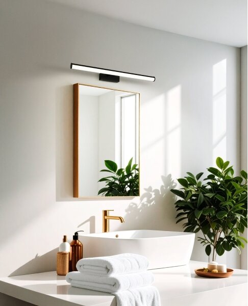 Eglo 901958 - LED kúpeľňové osvetlenie zrkadla VADUMI LED/11W/230V 60 cm IP44 čierna