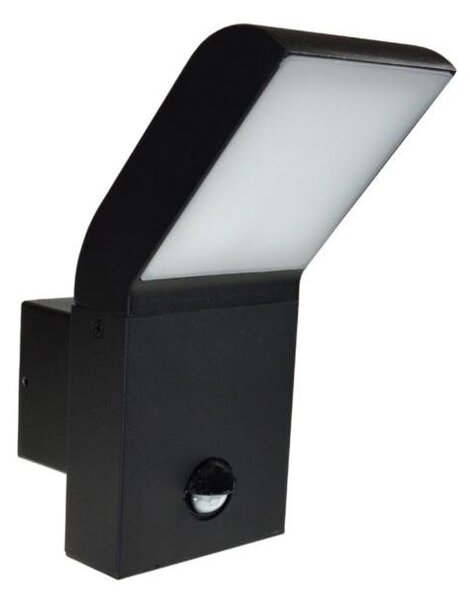 BOWI LED Vonkajšie nástenné svietidlo so senzorom LESK LED/9W/230V 4000K BW0336 + záruka 3 roky zadarmo