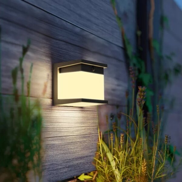 Philips - solárne LED nástenné svietidlo DIARA so senzorom, 3,8 W / 3,7 V, 800 mAh, IP44