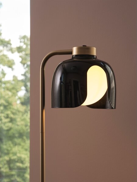 Osram - Stojacia lampa DECOR COROLLE 1xE27/15W/230V čierna/zlatá