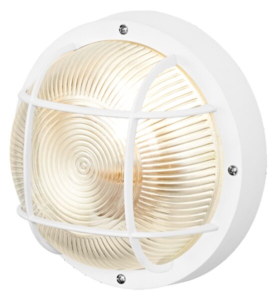 Osram - Vonkajšie nástenné svietidlo BULKHEAD 1xE27/10W/230V priemer 19 cm IP54 biela