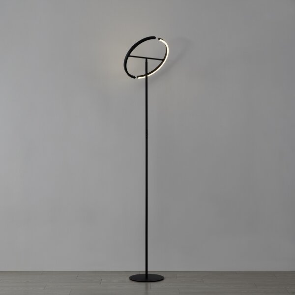 Eglo 901972 - LED stmievateľná stojacia lampa CASTELPOTO 2xLED/8,8W/230V čierna