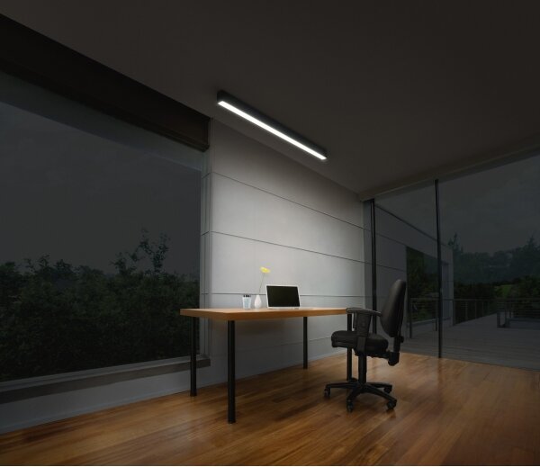 Osram - LED Stmievateľné stropné svietidlo OFFICE LINE LED/30W/230V 112,6 cm čierne