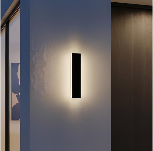 LED Vonkajšie nástenné svietidlo MIRANA LED/8W/230V 4000K IP44 30 cm čierne