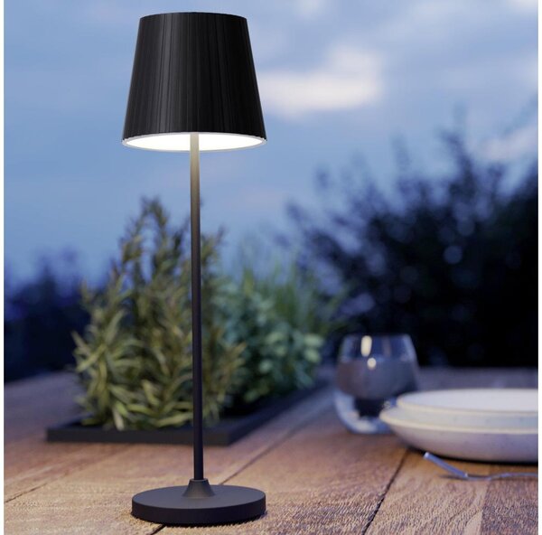 Eglo 75794 - Vonkajšia stmievateľná stolová LED lampa CABOZO LED/3,8W/5V 2000 mAh IP44 čierna
