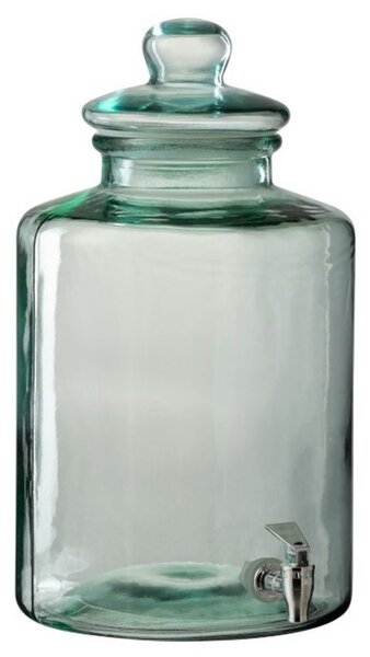 Zelená guľatá nádoba na nápoje s kohútikom - O26 * 45cm - 14l