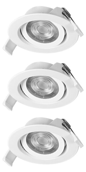 Osram - SADA 3x LED zapustené bodové svietidlo SPOT LED/4,9W/230V 2700K biela