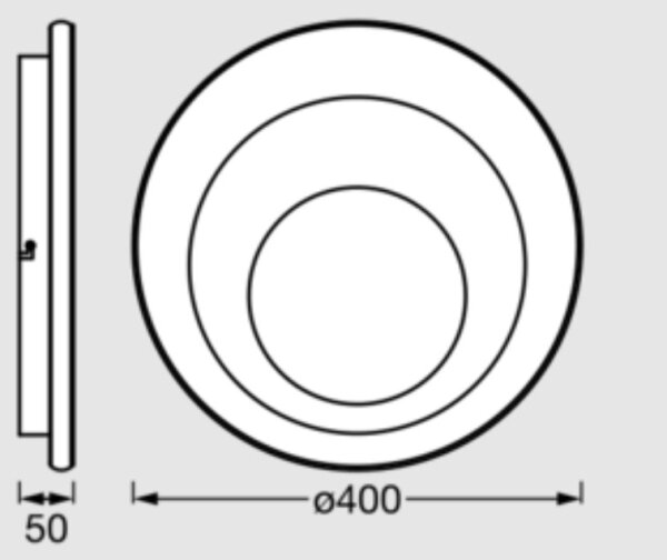 Osram - LED stropné svietidlo ORBIS SPIRAL LED/27W/230V pr. 40 cm biela