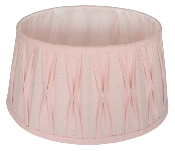 Ružové oválne plisované tienidlo Riva pink - 38 * 31,5 * 24 cm / E27