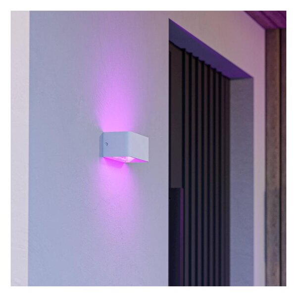 Eglo 901955 - LED RGBW Stmievateľné vonkajšie nástenné svietidlo SANIA-Z LED/10W/230V IP55 biele